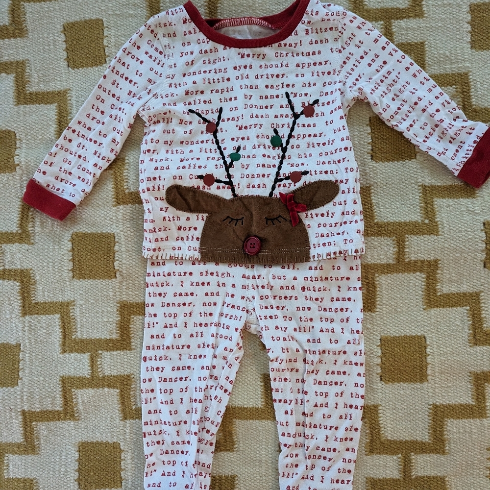 Mud Pie Reindeer Christmas Pajamas